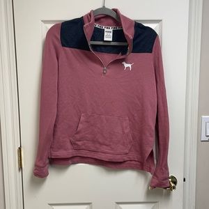 🌺 2 for $10🌺 PINK half-zip Crop Sweatshirt